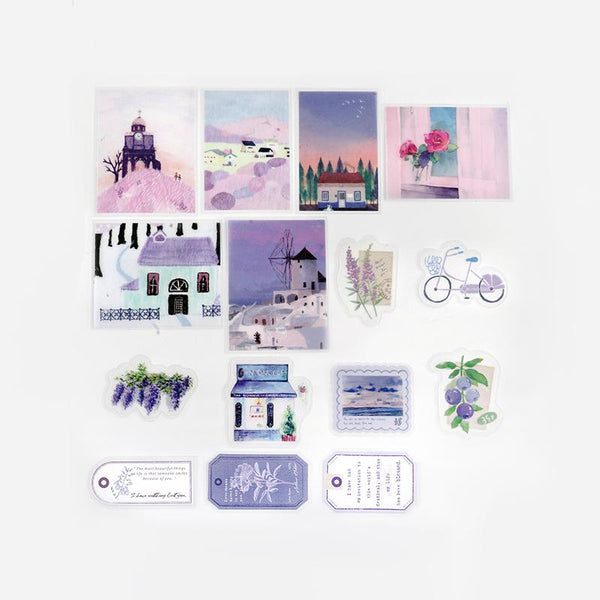 Load image into Gallery viewer, BGM Lavender Island Encounter Tracing Paper, BGM, Tracing Paper, bgm-lavender-island-encounter-tracing-paper, BGM, island, Lavender, New November, Tracing Paper, Cityluxe

