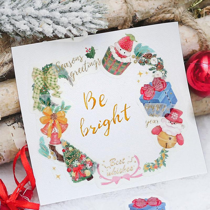 BGM Christmas Decoration Flake Seal — angle view
