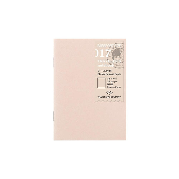 이미지를 갤러리 뷰어에 로드 , TRAVELER&#39;S notebook Refill 017 (Passport Size) - Sticker Release Paper
