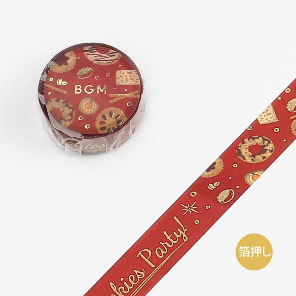 Load image into Gallery viewer, BGM Christmas Cookies Masking Tape, BGM, Washi Tape, bgm-christmas-cookies-masking-tape, Christmas, For Crafters, Masking Tape, New October, Red, washi tape, Cityluxe
