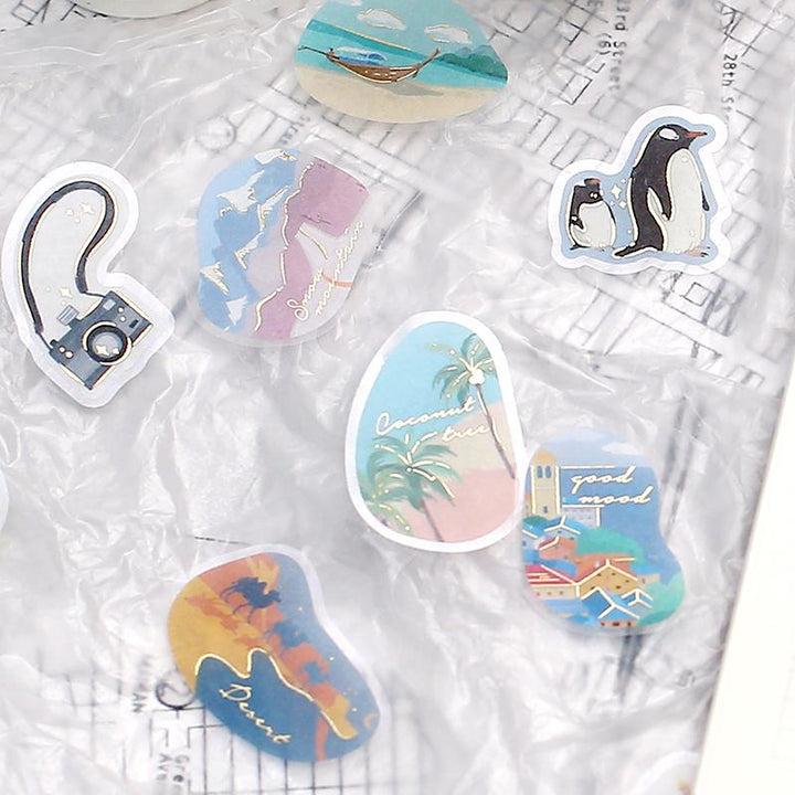 BGM Lifestyle World Travel Flake Seal — detail view