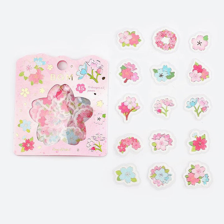 BGM Sakura Colorful Flake Seal — front view