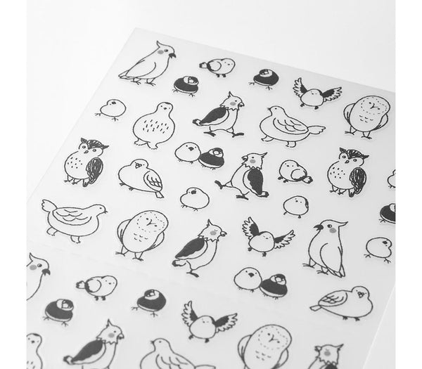 Load image into Gallery viewer, Midori Notebook Stickers - Talking Birds
