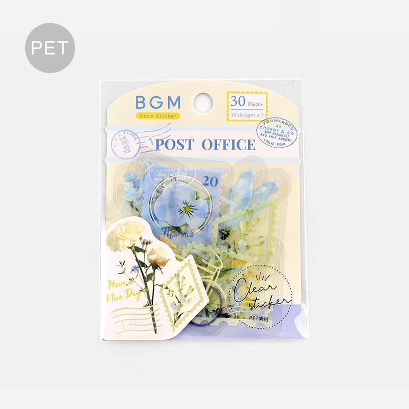 BGM Post Office Garden Flowers Clear Seal, BGM, Seal, bgm-post-office-garden-flowers-clear-seal, BGM, Clear Seal, Floral, Flower, New 2023, New January, Cityluxe
