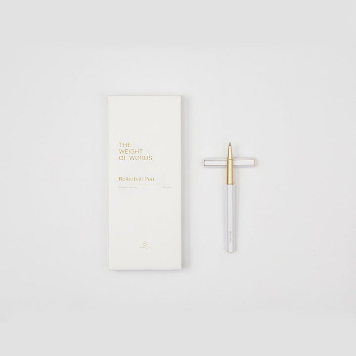 Ystudio Classic Revolve Rollerball Pen - White