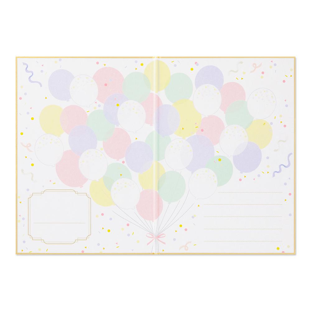 Midori Balloon Foldable Signature Board B6 With Envelope