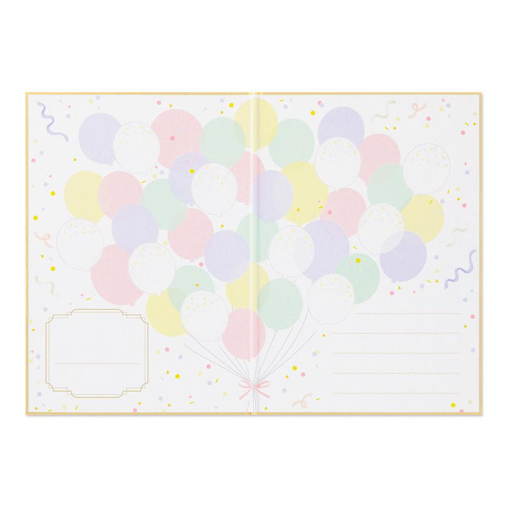 Midori Balloon Foldable Signature Board B6 With Envelope