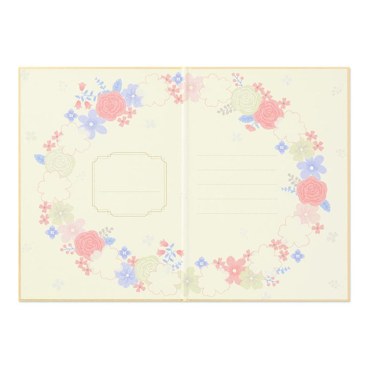 Midori Wreath Foldable Signature Board B6 With Envelope (For 10 People) — Midori signature board — premium stationery and lifestyle, at Cityluxe Singapore