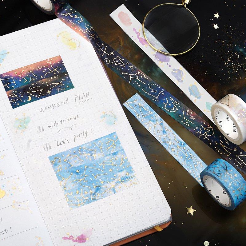 BGM Special Constellation Aozora Masking Tape — roll side