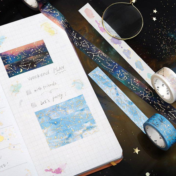 BGM Special Constellation Aozora Masking Tape — roll side