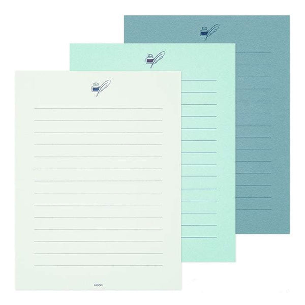 Load image into Gallery viewer, Midori Letter Set Gift Color - Blue
