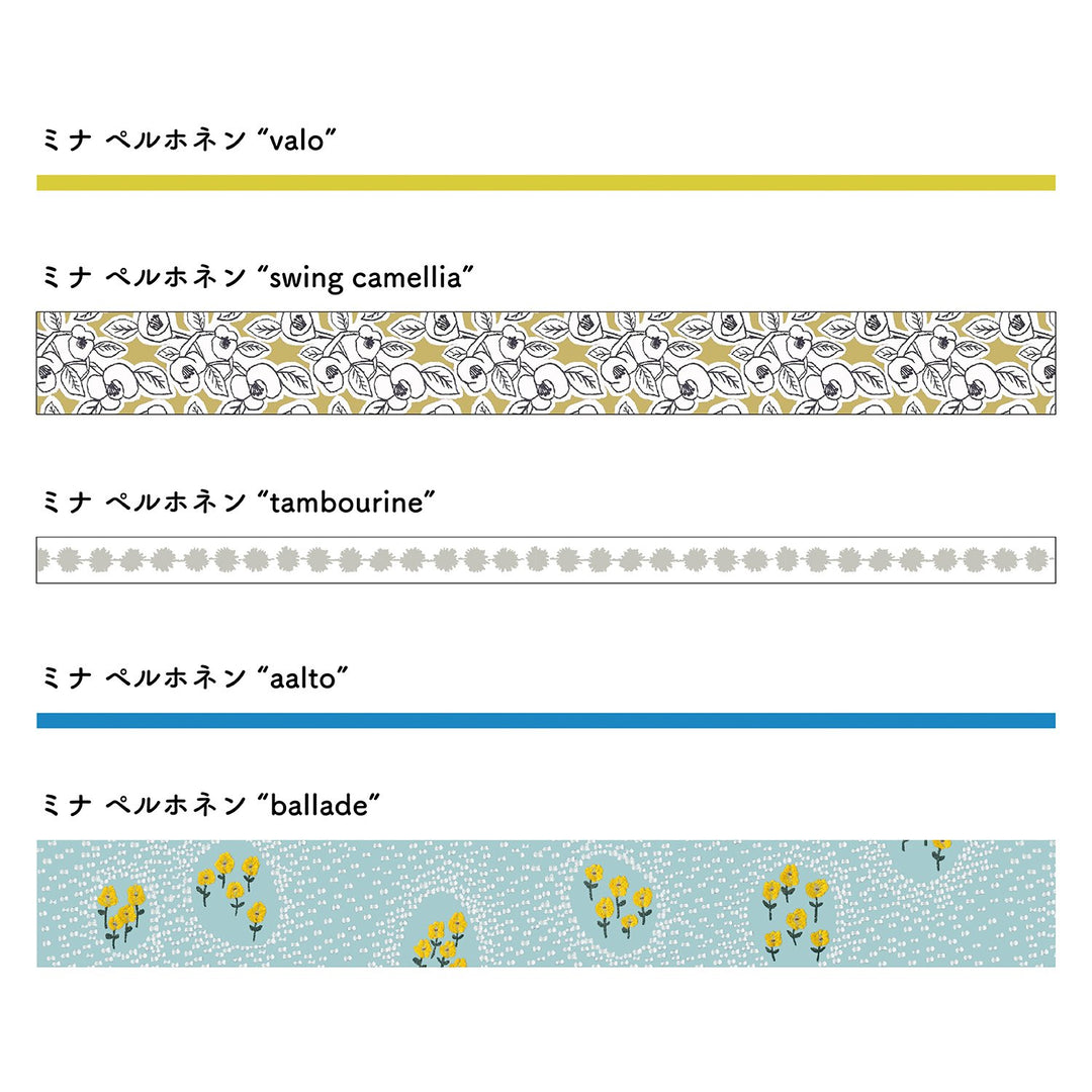 MT Tape 100th Anniversary Sets in Mina Perhonen — MT Tape washi tape — decorative Japanese paper tape for journaling and craft, at Cityluxe Singapore