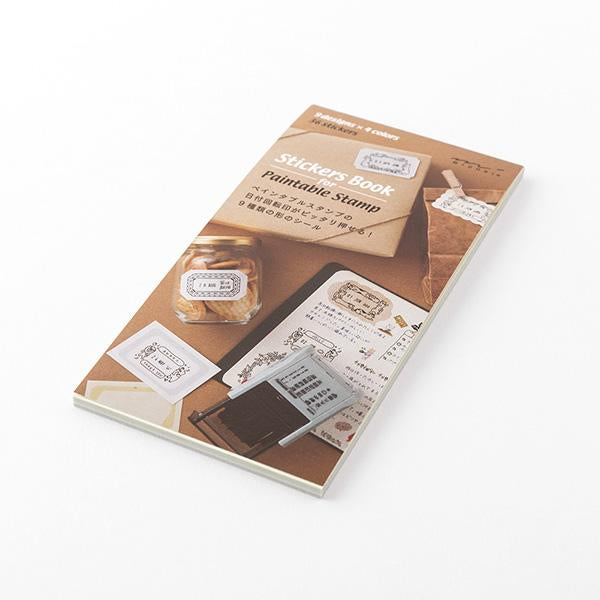 Midori Stickers Book For Paintable Stamp in Natural Colors — Midori decorative sticker — for journaling, planners and scrapbooking, at Cityluxe Singapore