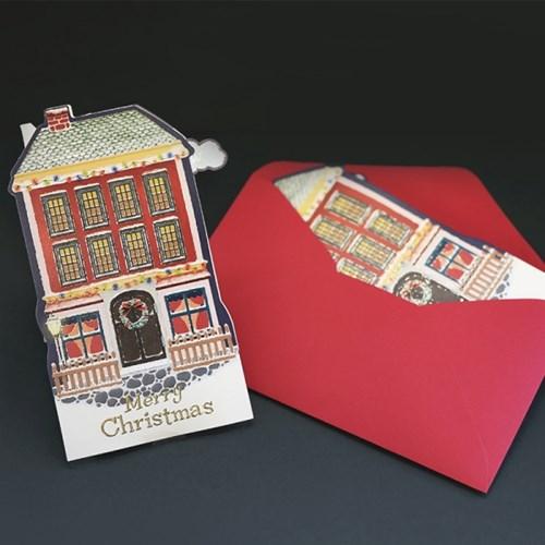 将图片加载到图库查看器，D&#39;Won Christmas Santa Town Pop-up Card, D&#39;Won, Card, dwon-christmas-santa-town-pop-up-card, 3D Card, Christmas, Christmas Card, D&#39;Won, Festive, Pop Up Card, XMas, Cityluxe

