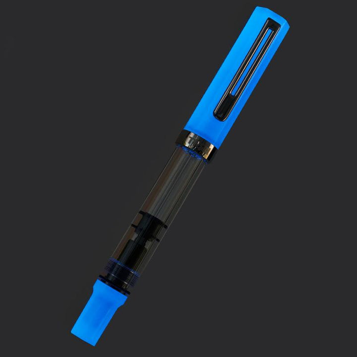 TWSBI ECO Fountain Pen Glow Purple — flat lay