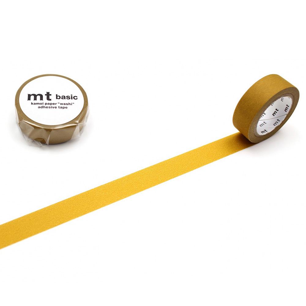 MT Basic Washi Tape Matte Mustard 7m, MT Tape, Washi Tape, mt-basic-washi-tape-matte-mustard-7m, 7m, MT 2022 Summer, Mustard, New September, Cityluxe