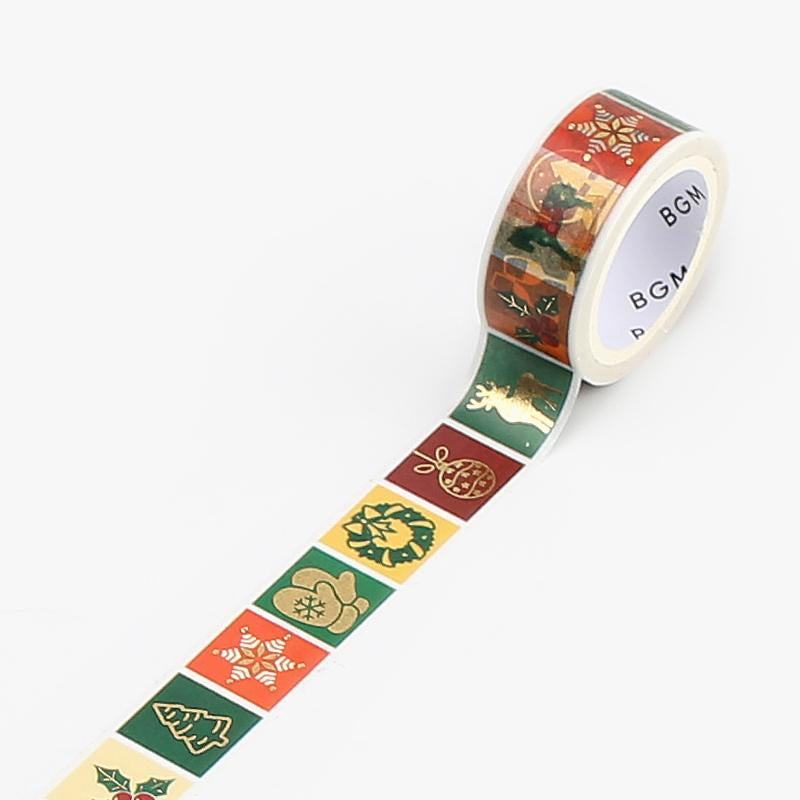 BGM Christmas Limited Pattern Masking Tape, BGM, Washi Tape, bgm-christmas-limited-pattern-masking-tape, Christmas, For Crafters, Masking Tape, New October, washi tape, Cityluxe