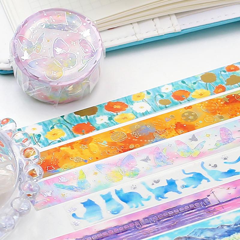 BGM Colorful Planets Masking Tape, BGM, Masking Tape, bgm-colorful-planets-masking-tape, BGM, Masking Tape, New November, Orange, Planets, Washi Tape, Cityluxe