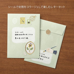 Midori Letter Set Collage - Stationery Pattern