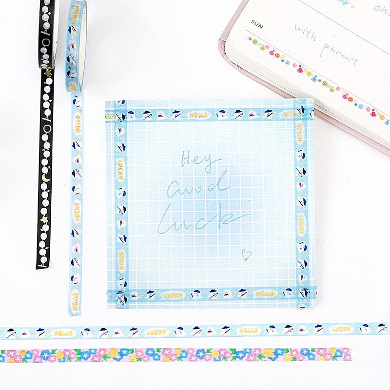 BGM Little Morning Glory Masking Tape — BGM masking tape — decorative paper tape for journaling and scrapbooking, at Cityluxe Singapore