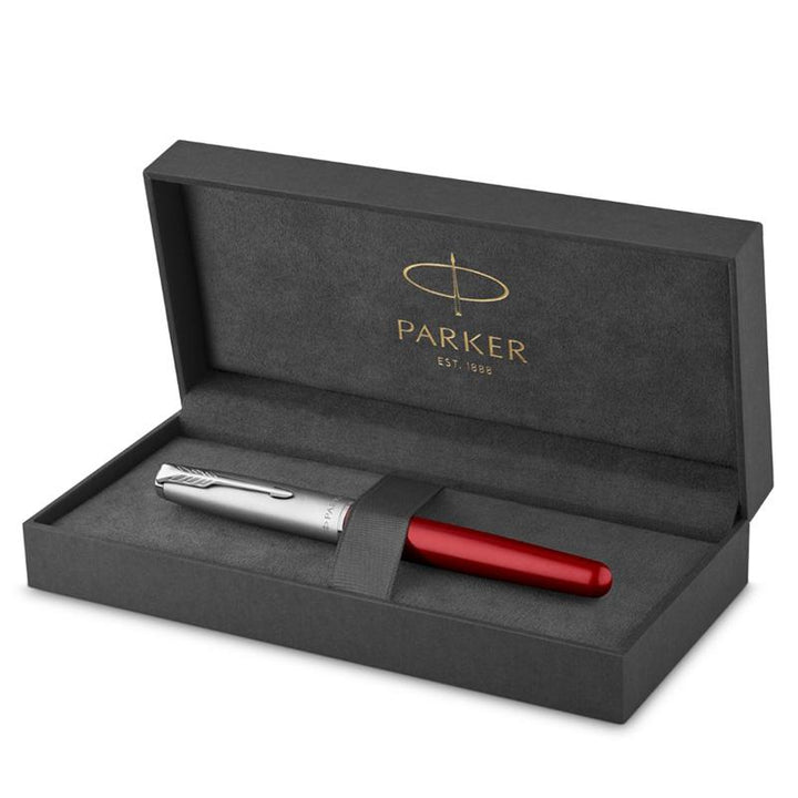 Parker Sonnet Essentials Fountain Pen Red CT - Medium — flat lay
