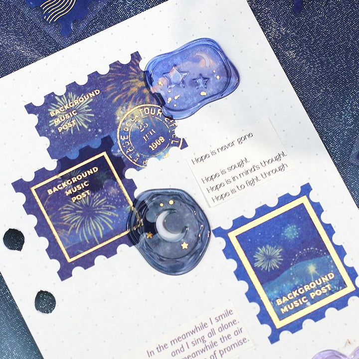 BGM Post Office Galaxy Tour Flakes Seal, BGM, Flakes Seal, bgm-post-office-galaxy-tour-flakes-seal, BGM, Flakes Seal, New 2023, New January, Cityluxe