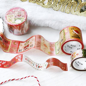 BGM Christmas Limited Message Masking Tape, BGM, Washi Tape, bgm-christmas-limited-message-masking-tape, Christmas, For Crafters, Masking Tape, New October, washi tape, Cityluxe