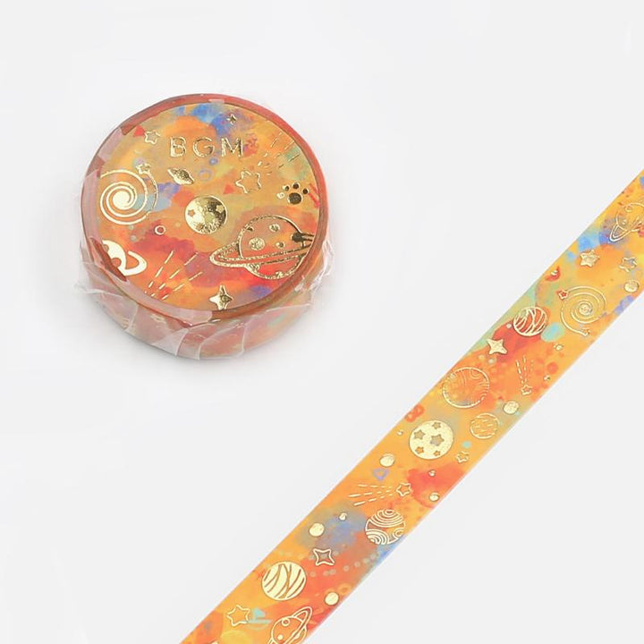 BGM Colorful Planets Masking Tape, BGM, Masking Tape, bgm-colorful-planets-masking-tape, BGM, Masking Tape, New November, Orange, Planets, Washi Tape, Cityluxe