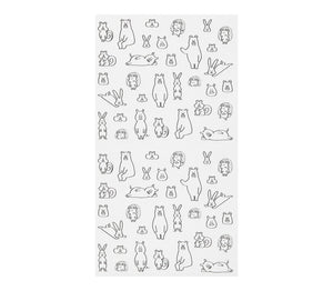 Midori Notebook Sticker - Forest Animals