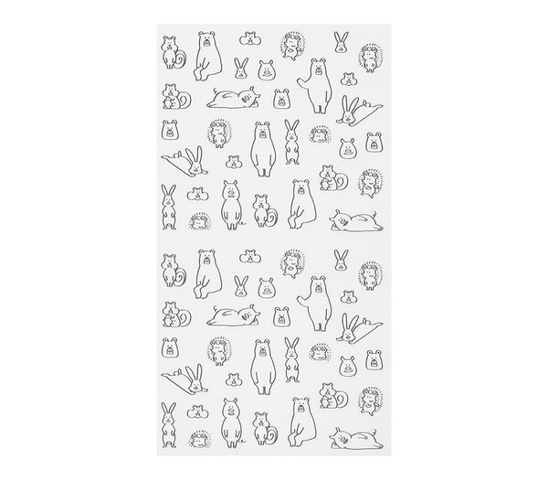 Load image into Gallery viewer, Midori Notebook Sticker - Forest Animals
