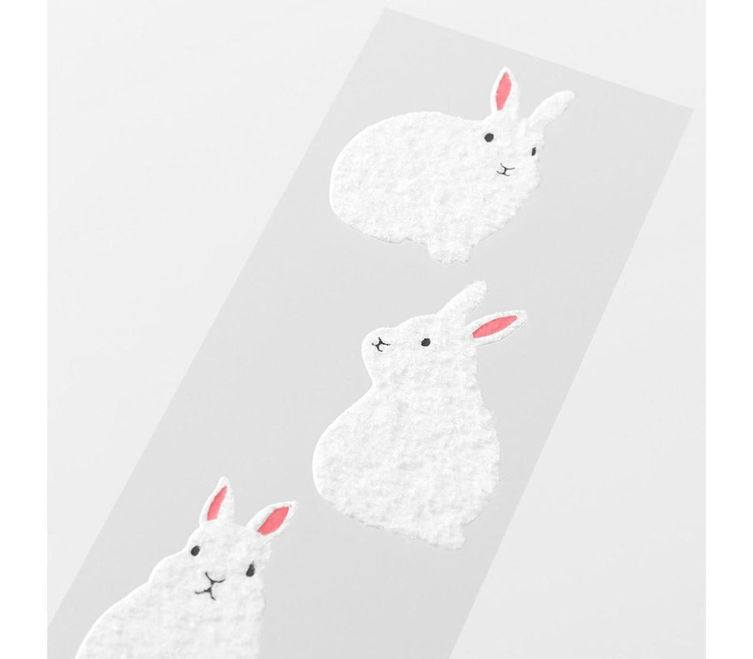 Midori Letter Set With Rabbit Stickers — side view