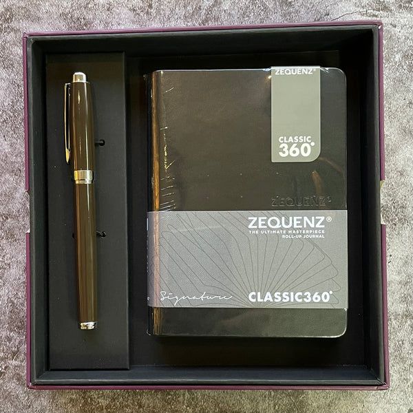 Load image into Gallery viewer, Zequenz Notebook + Luxo Moderno Rollerball Pen Bundle (Christmas Set Special), Cityluxe, Gift Set, zequenz-notebook-luxo-moderno-rollerball-pen-bundle-christmas-set-special, Christmas bundle, Christmas Gift, Christmas Set, Gift Set, Luxo Moderno, Zequenz notebook, Cityluxe
