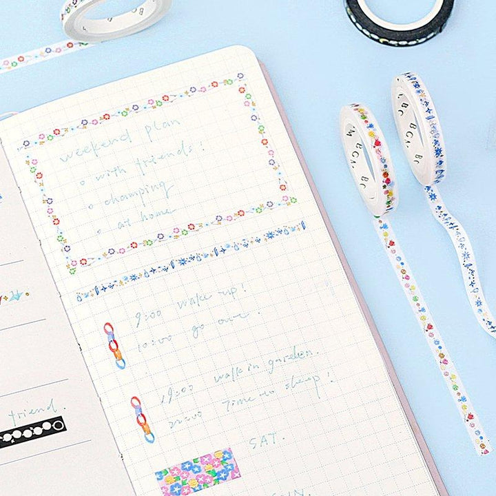 BGM Little Morning Glory Masking Tape — BGM masking tape — decorative paper tape for journaling and scrapbooking, at Cityluxe Singapore