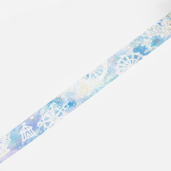 Load image into Gallery viewer, BGM Winter Amusement Park Masking Tape, BGM, Masking Tape, bgm-winter-amusement-park-masking-tape, Amusement Park, BGM, Blue, Christmas, Masking Tape, Winter, Cityluxe
