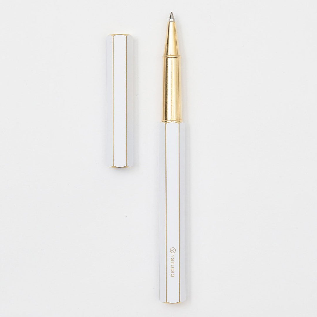 Ystudio Classic Revolve Rollerball Pen - White