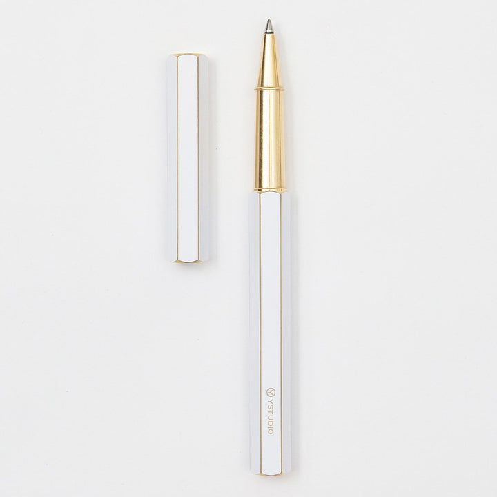 Ystudio Classic Revolve Rollerball Pen - White