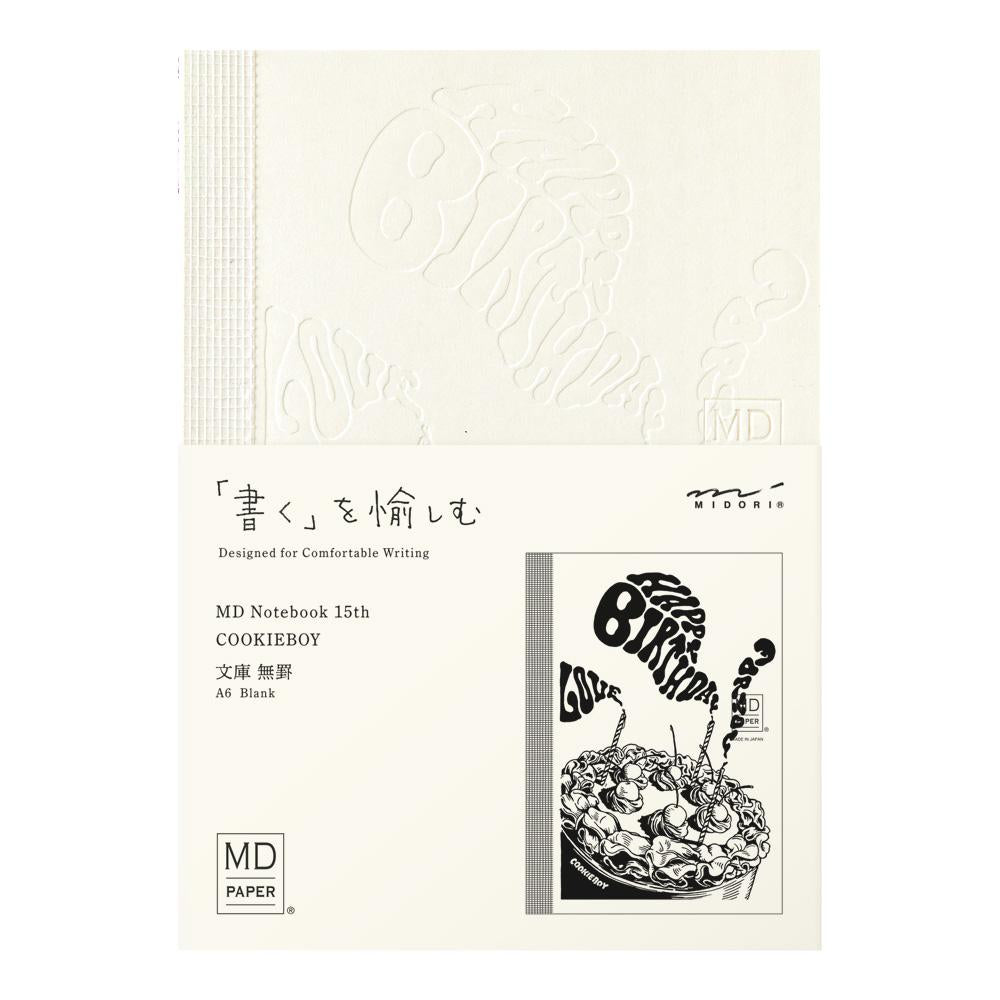 MD Notebook 15th Anniversary COOKIEBOY A6 Blank Notebook (Limited Edition), MD Paper, Notebook, md-notebook-15th-anniversary-cookieboy-a6-blank-notebook-limited-edition, A6, Blank, Blank Notebook, COOKIEBOY, COOKIEBOY MD Notebook, Limited Edition, MD Notebook, MD Paper, Midori, New December, Notebook, Cityluxe