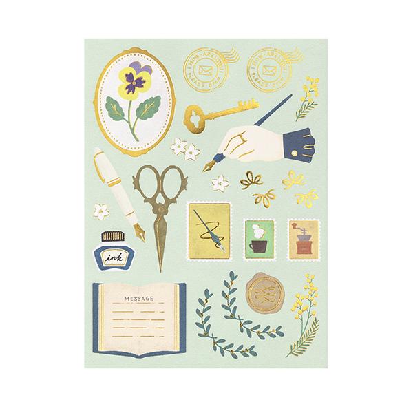 Midori Letter Set Collage - Stationery Pattern