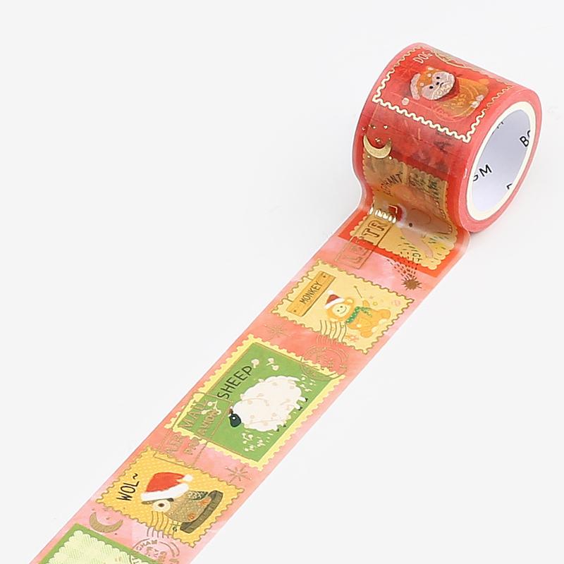 BGM Christmas Animals Masking Tape, BGM, Washi Tape, bgm-christmas-animals-masking-tape, Animals, Christmas, For Crafters, Masking Tape, New October, washi tape, Cityluxe