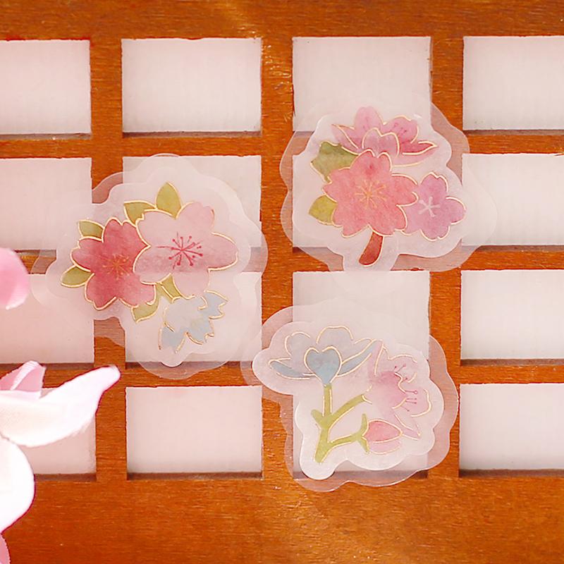 BGM Sakura Colorful Flake Seal — angle view