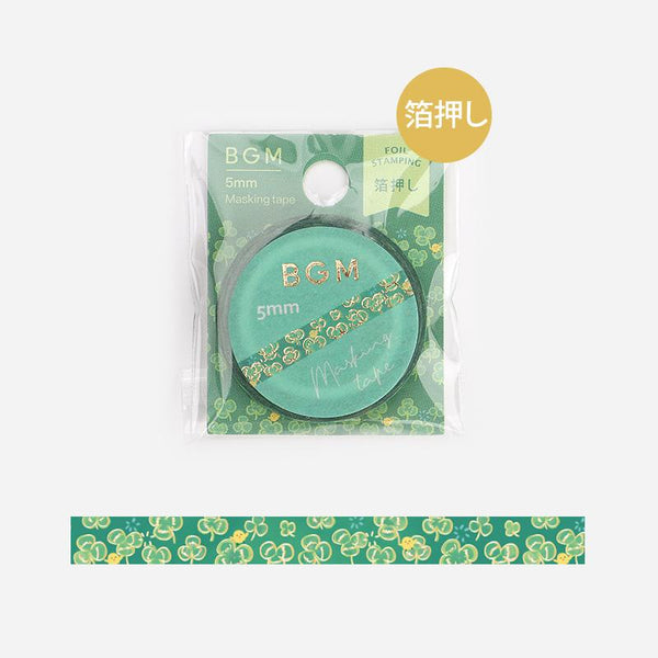 Load image into Gallery viewer, BGM Green Clover Masking Tape, BGM, Masking Tape, bgm-green-clover-masking-tape, BGM, Green, Masking Tape, New November, Cityluxe
