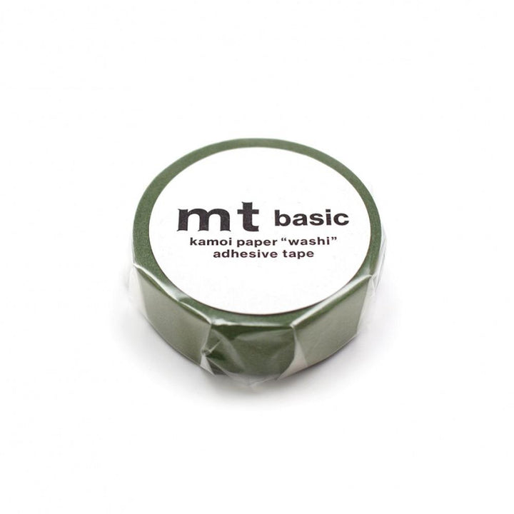 MT Basic Washi Tape Matte Olive Green 7m, MT Tape, Washi Tape, mt-basic-washi-tape-matte-olive-green-7m, 7m, MT 2022 Summer, New September, Olive Green, Cityluxe