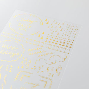 Midori Foil Transfer Sticker - Geometric Patterns
