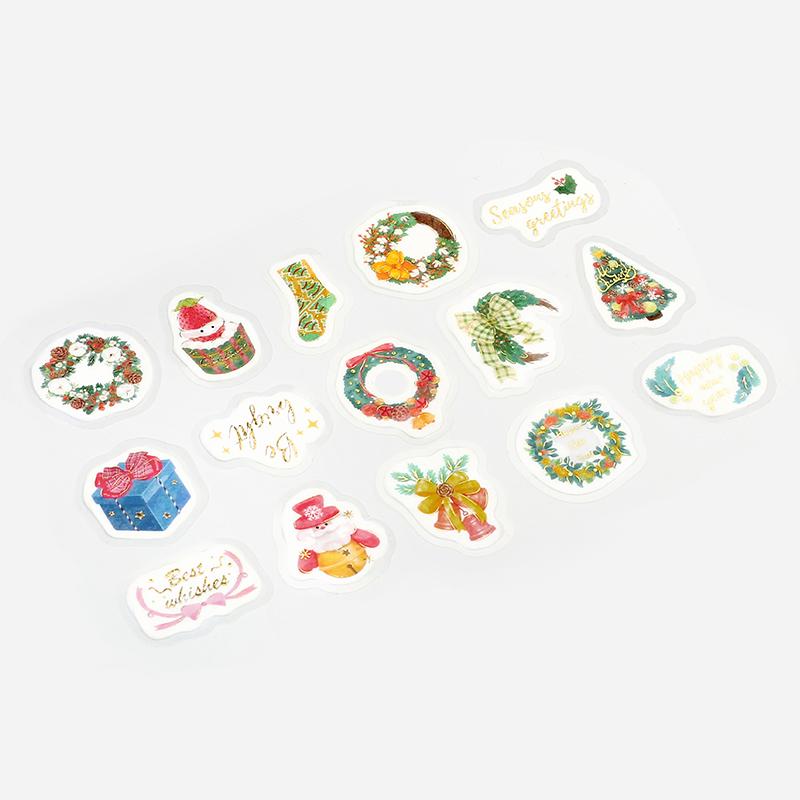 BGM Christmas Decoration Flake Seal — with packaging