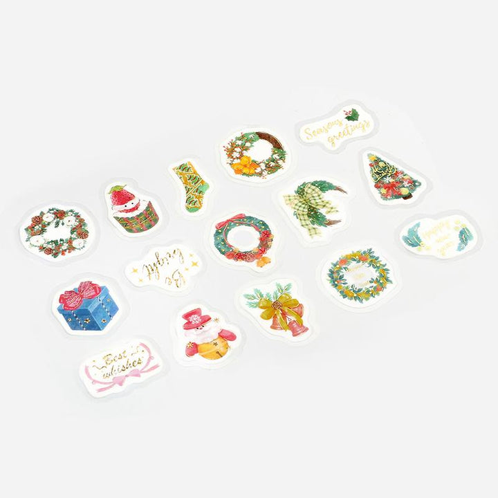 BGM Christmas Decoration Flake Seal — with packaging