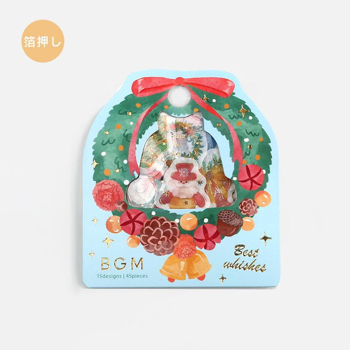 BGM Christmas Decoration Flake Seal — side view
