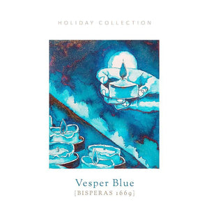 Vinta Inks 30ml Ink Bottle Vesper Blue (Bisperas 1669), Vinta Inks, Ink Bottle, vinta-inks-30ml-ink-bottle-vesper-blue-bisperas-1669, Blue, Blue Ink, Christmas, Ink Bottle, Vinta, Vinta Inks, Cityluxe
