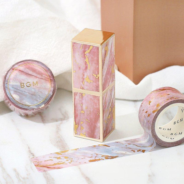 Load image into Gallery viewer, BGM Stone Pattern Champagne Masking Tape, BGM, Masking Tape, bgm-stone-pattern-champagne-masking-tape, BGM, Champagne, Christmas, Masking Tape, Stone Pattern, Cityluxe
