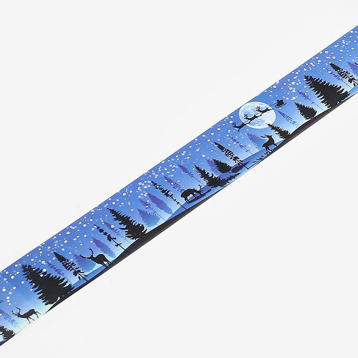BGM Christmas Snowy Night Masking Tape — applied on surface