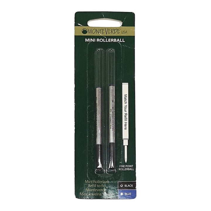 Monteverde Refill To Fit Monteverde Mini Jewelria Rollerball Pen, Pack of 2 — capped